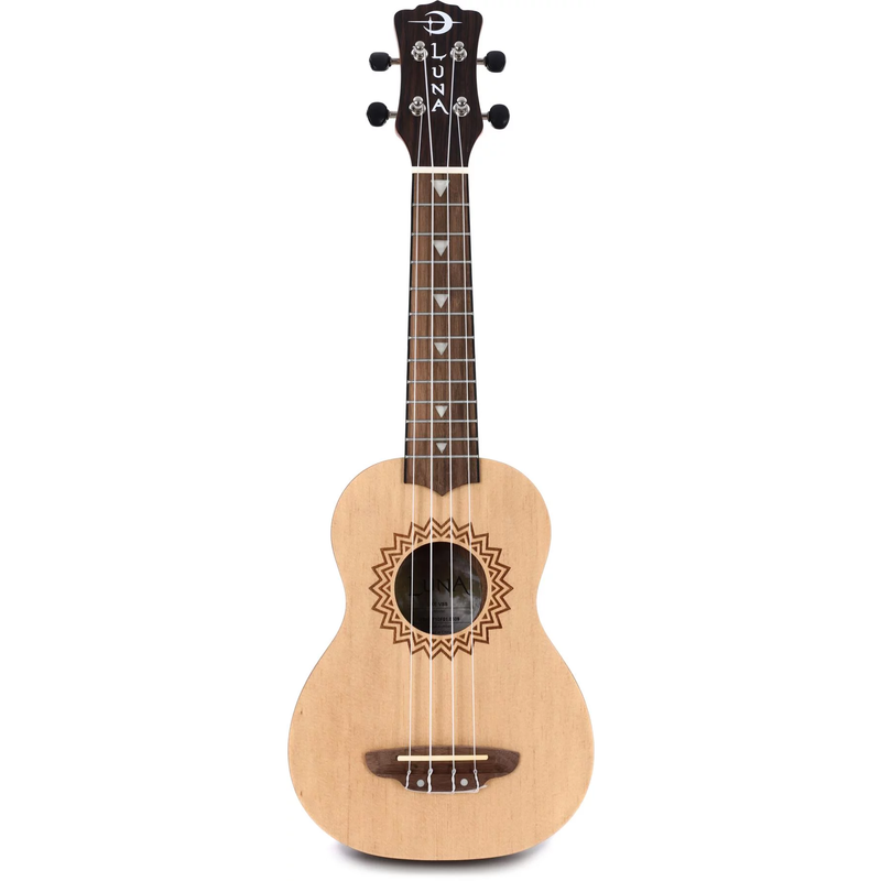 Luna VINTAGE Spruce Soprano Ukulele (Satin Natural)