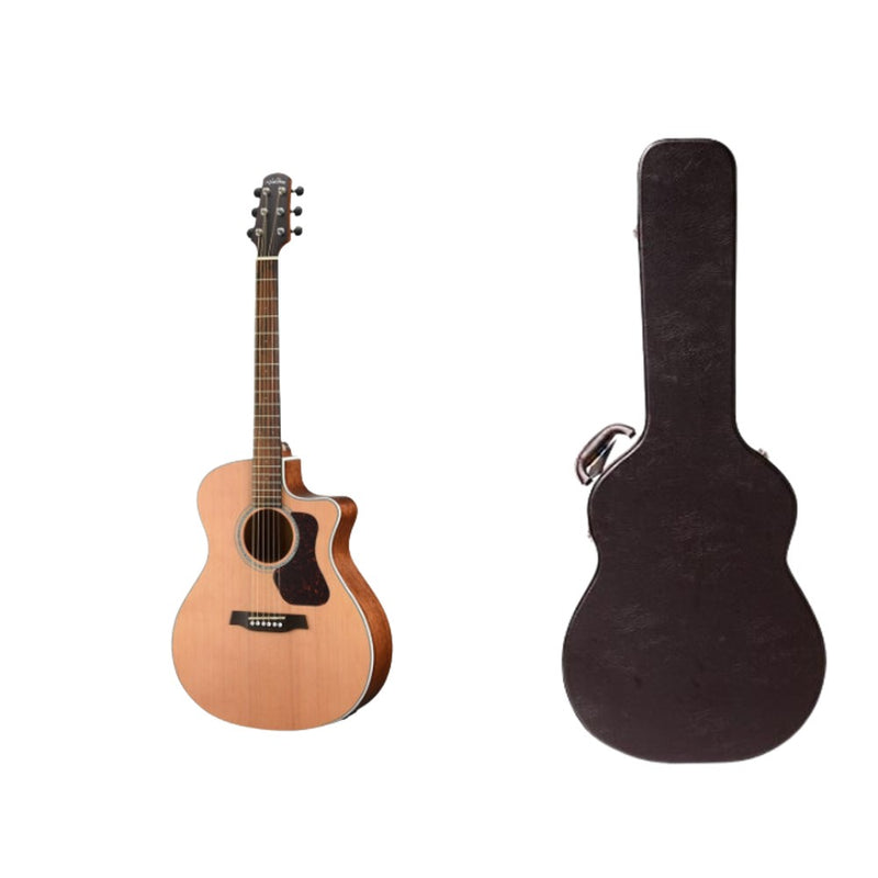 Walden Guitars NATURA 700 - Grand Auditorium Cutaway Acoustic Guitar - Solid Cedar Top with Free Case