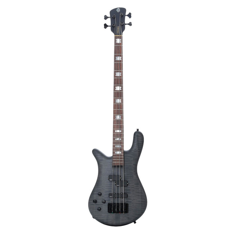 Spector EURO4LXMBKSLH Euro 4Lx - Electric Bass with EMG & Bartolini Pickups - Trans Black Stain Matte