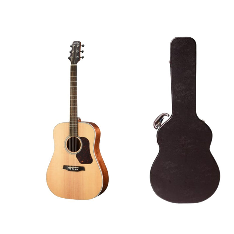 Walden Guitars NATURA 700 - Dreadnought Acoustic Guitar - Solid Sitka Spruce Top with Free Case