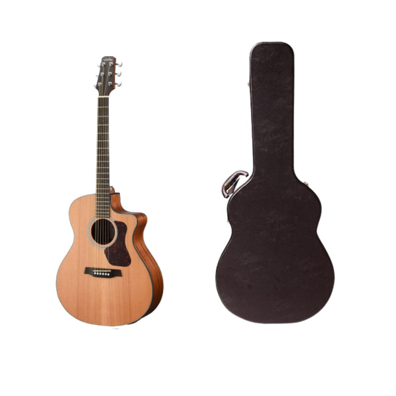 Walden Guitars NATURA 500 – Guitare acoustique Grand Auditorium – Table en cèdre massif avec étui gratuit