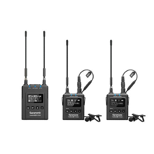 Saramonic UWMic9S Mini Kit 2-2 système de micro Lav UHF sans fil/micro récepteur et émetteurs double CamMount