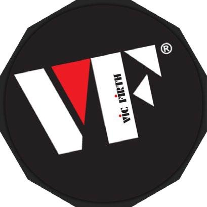 Vic Firth VXPPVF12 Tapis d'entraînement avec logo VF 12"