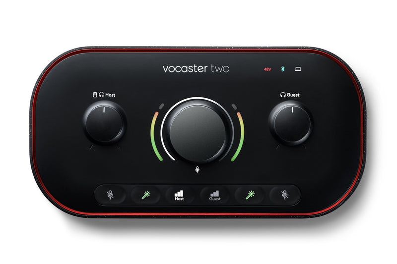 Focusrite VOCASTER-TWO Podcast Audio Interface w/USB-C (2-in / 2-out)