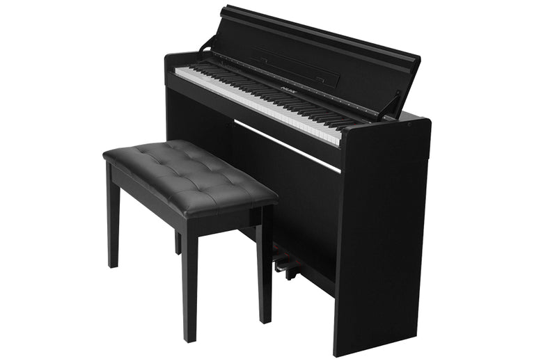 NuX WK-310 Piano numérique 88 touches avec support, pédale et Bluetooth - Noir