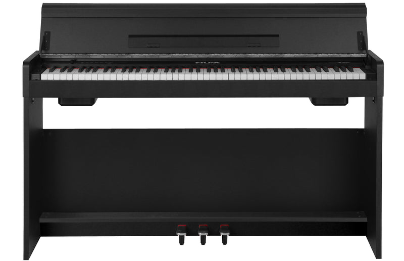NuX WK-310 Piano numérique 88 touches avec support, pédale et Bluetooth - Noir