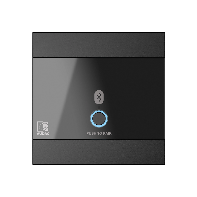 Audac WP220 Universal Wall Panel Bluetooth Receiver Input (Black)