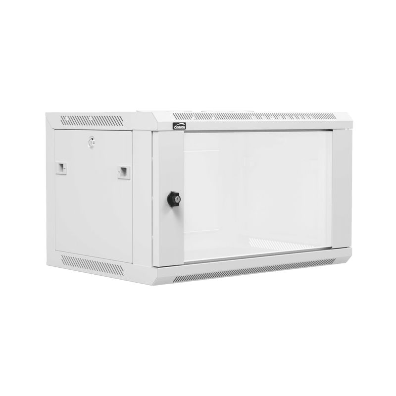 Caymon WPR406R/W 19" Wall Mount Rack For 6 Units With Removable Back (White)