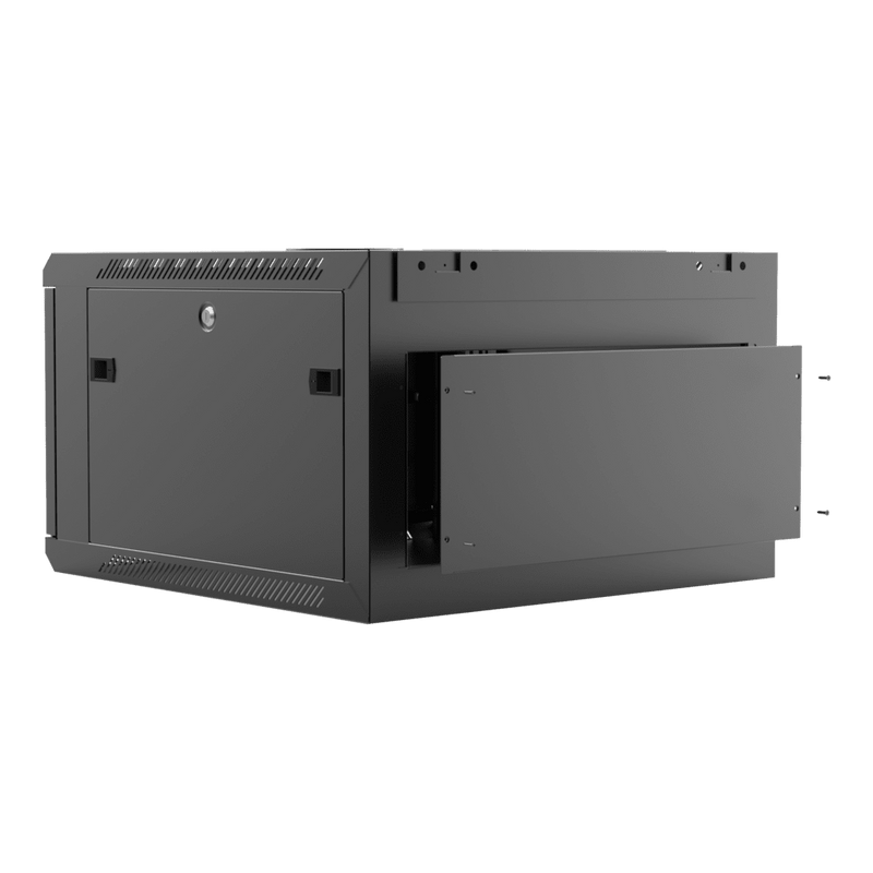 Caymon WPR606R/B 19" Wall Mount Rack For 6 Units With Removable Back (Black)
