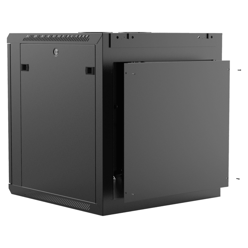 Caymon WPR612R/B 19" Wall Mount Rack For 12 Units With Removable Back (Black)