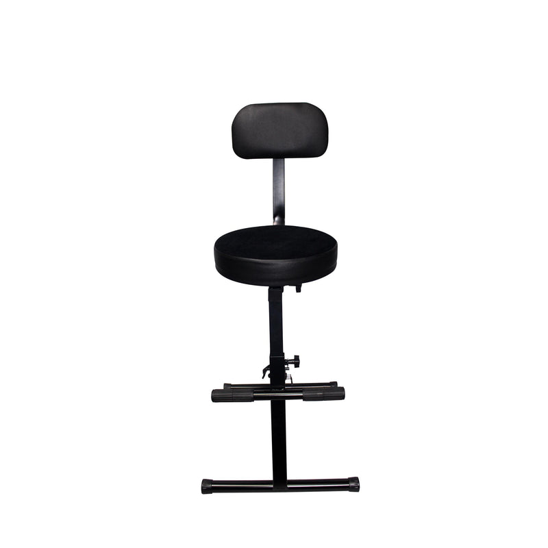 ProX X-GIG CHAIR Operators Gig Chair - Portable Adjustable - Padded Foam Velvet Covered 13" Seat