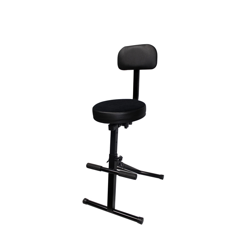 ProX X-GIG CHAIR Operators Gig Chair - Portable Adjustable - Padded Foam Velvet Covered 13" Seat