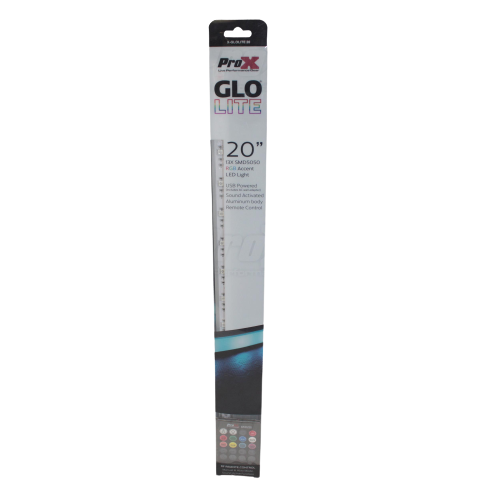 Prox x-glolite20 rvb accent aluminium corps luminaire LED - 20 pouces