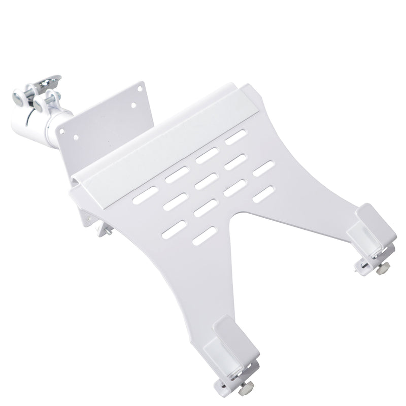 ProX X-LTF01WH Support de bras VESA pour moniteur d'étagère pour ordinateur portable s'adapte au support de haut-parleur (blanc)