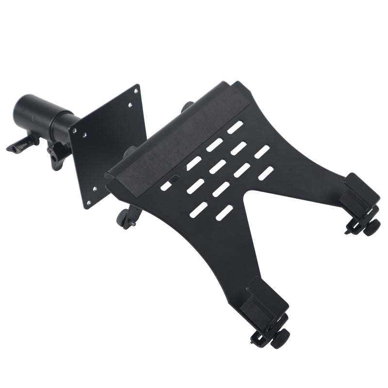 ProX X-LTF01WH Support de bras VESA pour moniteur d'étagère pour ordinateur portable s'adapte au support de haut-parleur (noir)