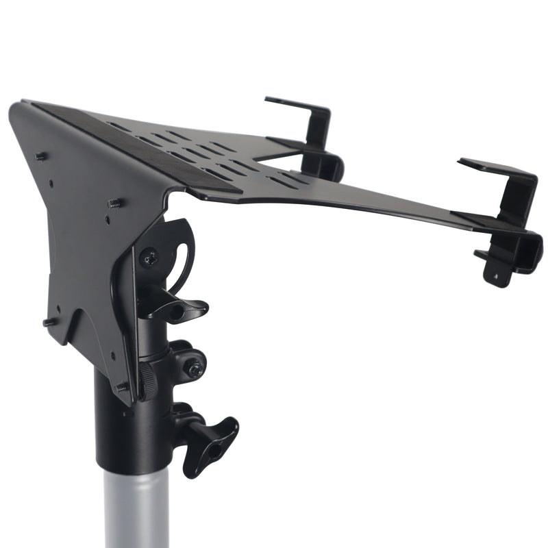 ProX X-LTF01WH Laptop Shelf Monitor VESA Arm bracket Mount fits on Speaker Stand (Black)