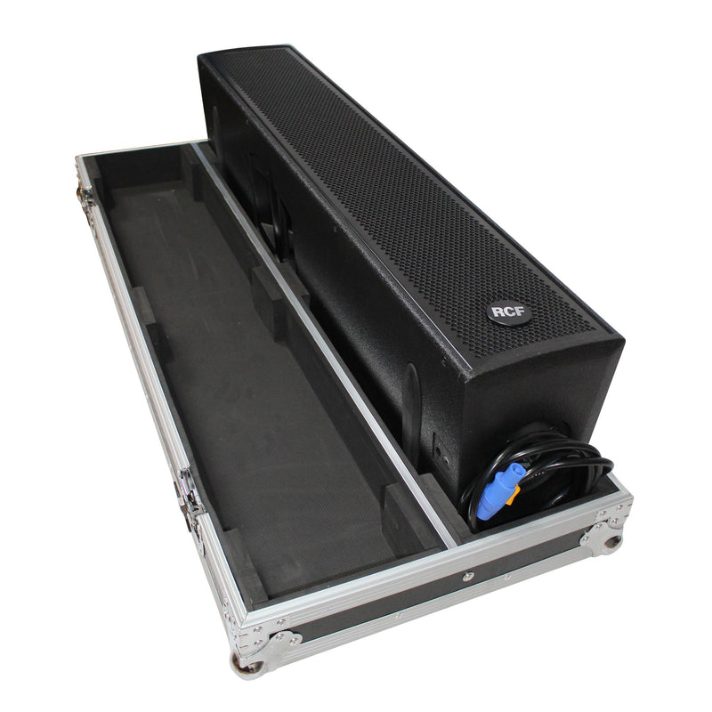 ProX X-RCF-NXL24A Flight Case for Two RCF NX L24-A Column Array Speakers W/4 Inch Casters