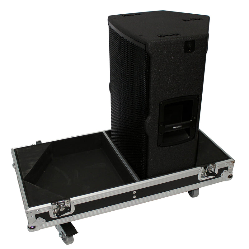 ProX X-RCF-TT25-AX2W Flight Case for Two RCF-TT25-A II High Definition Two-Way Speakers with 4 Inch Wheels