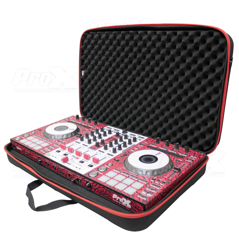 ProX XB-DJCM ZeroG EVA Ultra-Lightweight DJ Controller Bag, Medium - Red One Music