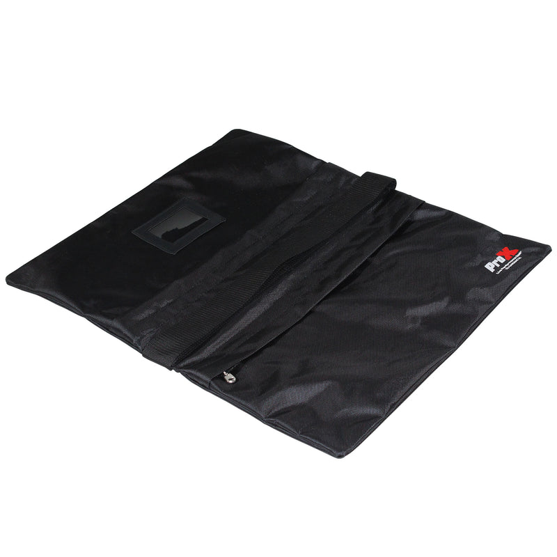 ProX XB-SANDBAG50 50lb Capacity Black Double Zipper Saddlebag Sandbag - Empty