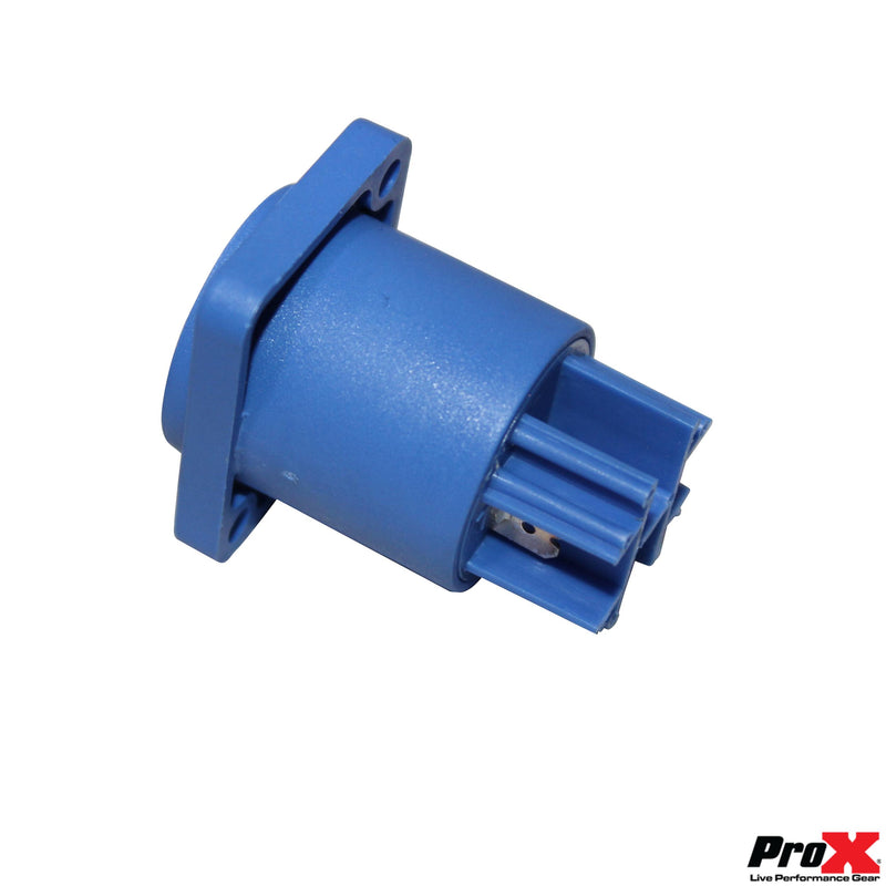 ProX XC-PWCP-BLUE Panel Mount Blue PowerCon Female Connector