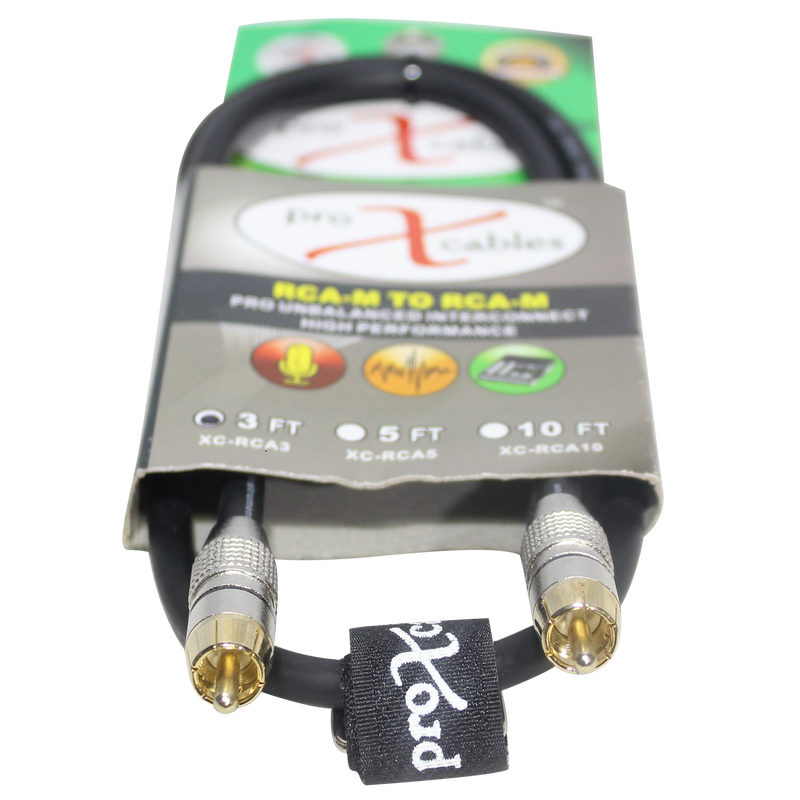 ProX XC-RCA03 3 Ft. High Performance Audio Cable RCA to RCA