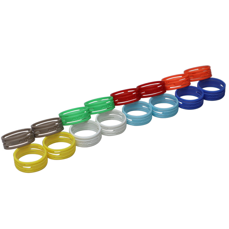 ProX XC-RINGPAK Color Ring Replacements for XLR Cables 8 Pack