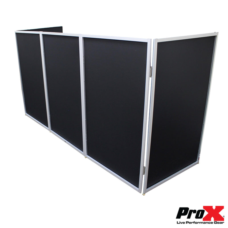 ProX XF-5X3048S 5 Panel Silver Chrome Frame DJ Facade W/ Stainless Quick Release