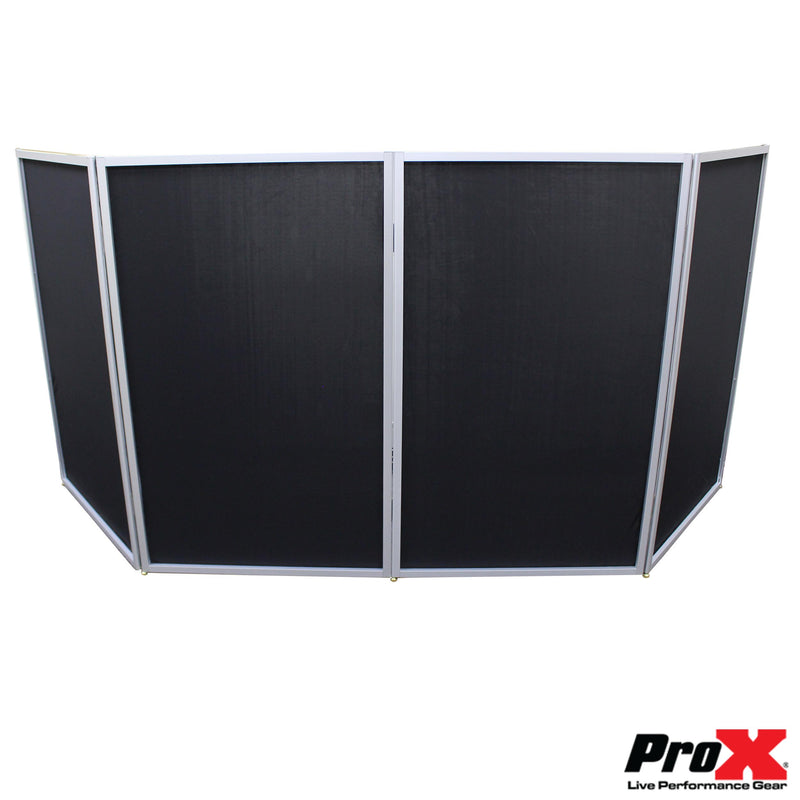 ProX XF-5X3048S Façade DJ avec cadre chromé argenté à 5 panneaux avec dégagement rapide en acier inoxydable