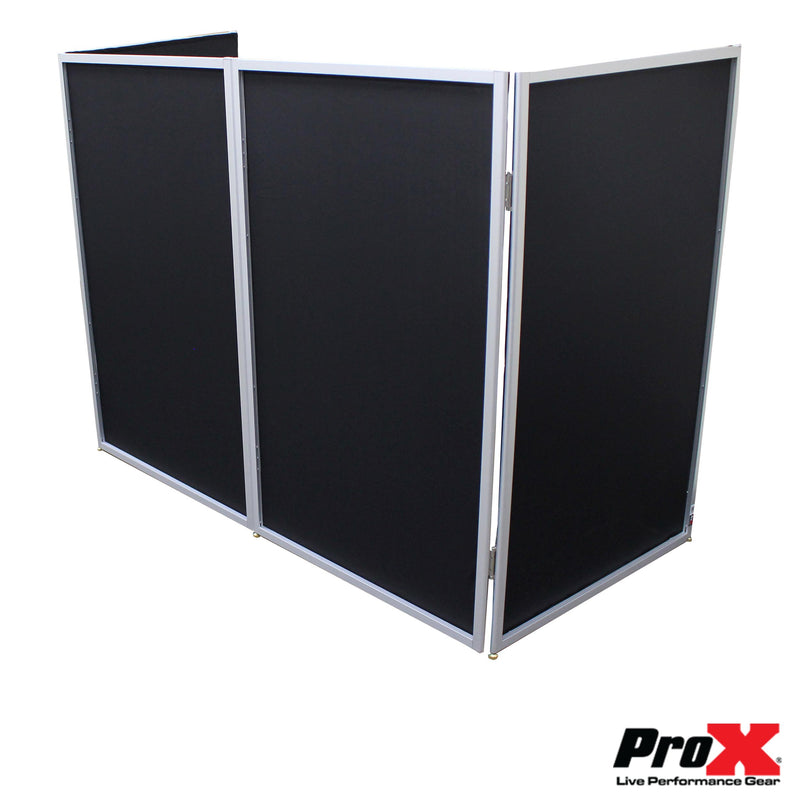 ProX XF-5X3048S Façade DJ avec cadre chromé argenté à 5 panneaux avec dégagement rapide en acier inoxydable