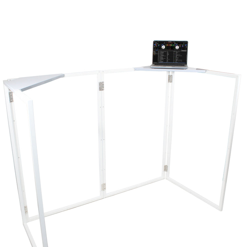 ProX XF-CSWX2 Universal Set of Aluminum Corner Shelves for DJ Facades White Finish