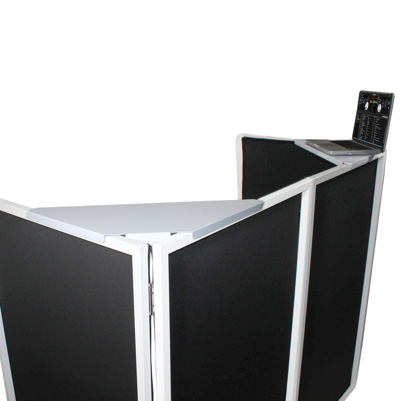 ProX XF-CSWX2 Universal Set of Aluminum Corner Shelves for DJ Facades White Finish