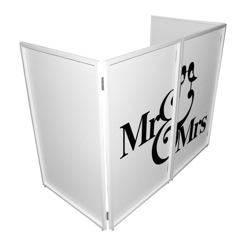 ProX XF-SMRMRS20X2 Mr and Mrs Facade Enhancement Scrims (Black Script on White)