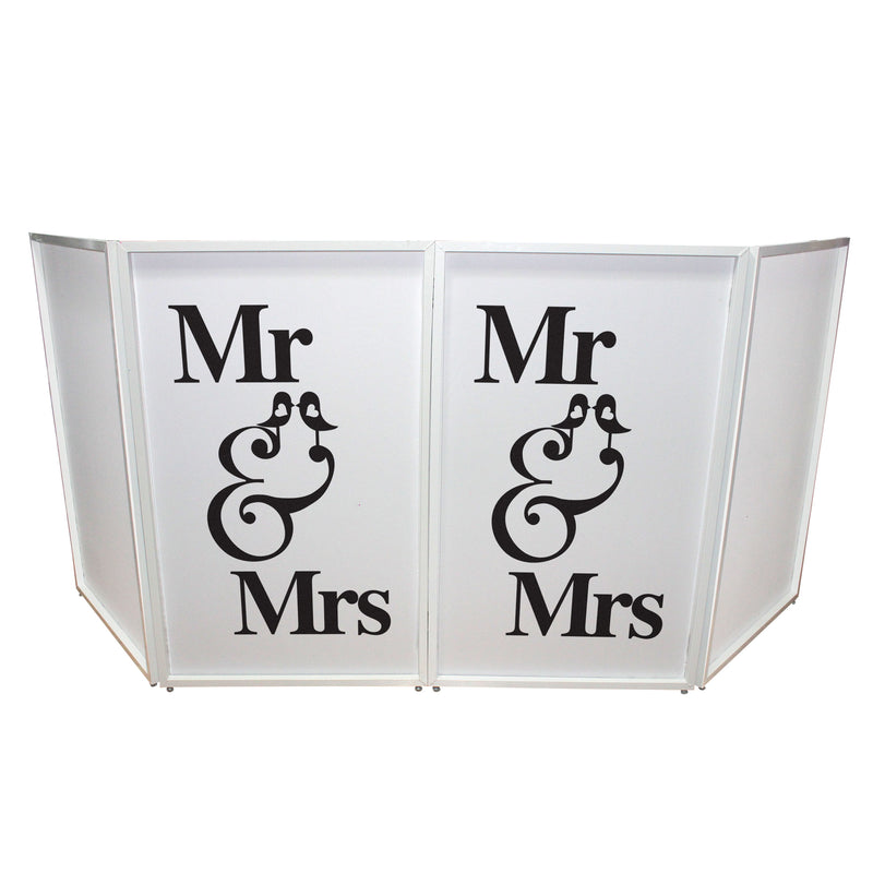 ProX XF-SMRMRS Mr and Mrs Facade Enhancement Scrim (Black Print on White)