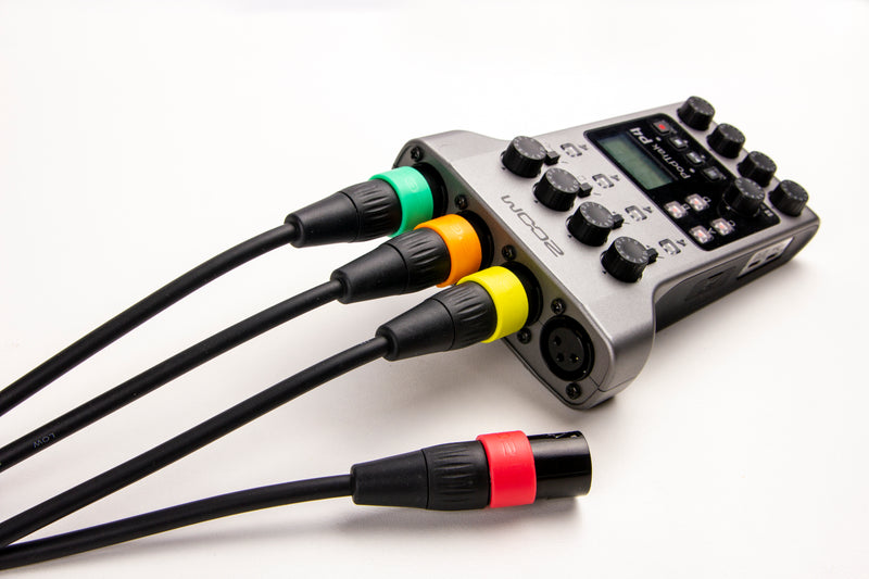Anneaux d'identification couleur du câble micro Zoom XLR-6C