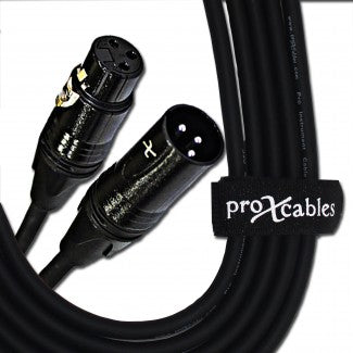 ProX XC-MIC50 50 pi. Câble de microphone haute performance XLR3-F vers XLR3-M symétrique