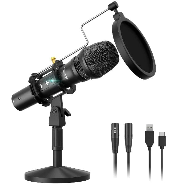 MAONO AUHD300T Microphone de diffusion dynamique USB / XLR