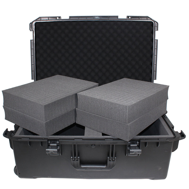 ProX VAULTX XM-1101HW Large Watertight Case W-Extendable Handle, Wheels and Pluck-N-Pak Foam