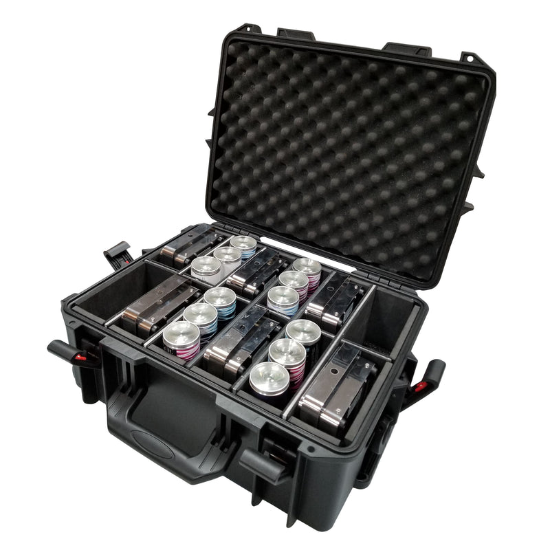 ProX VAULTX XM-MAXI12 Watertight Case for 12 ApeLabs MAXI Lights W-Extendable Handle and Wheels