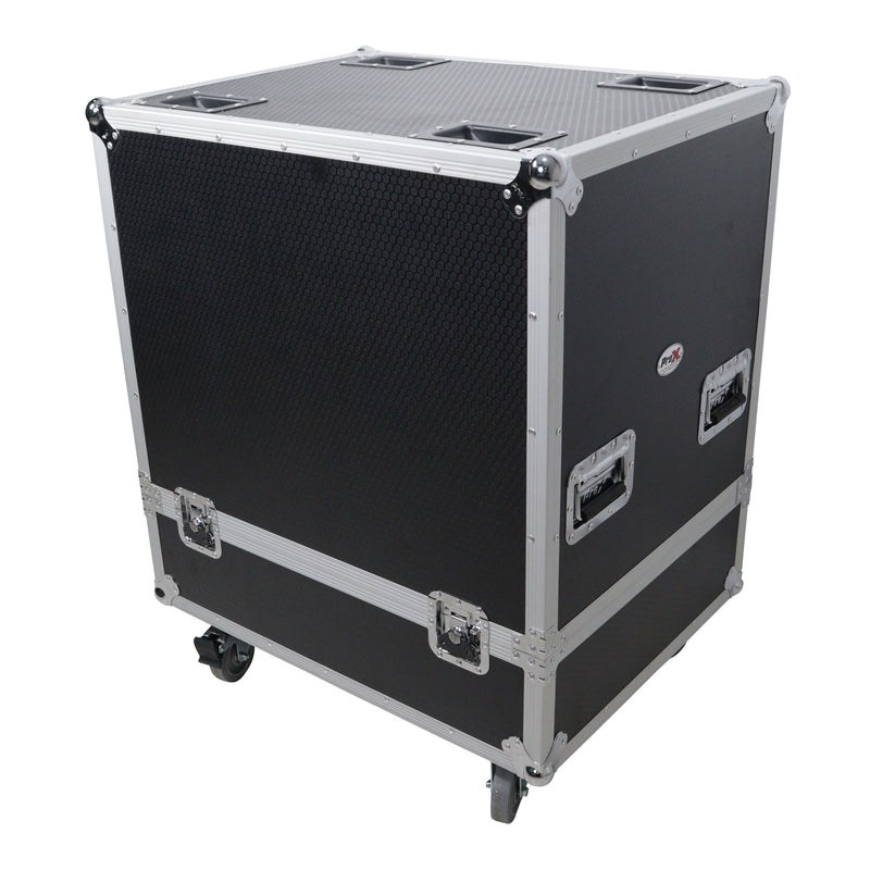 ProX XS-292922SPW Universal Flight Case Dual Line Array Speakers or Single Subwoofer w/Caster Wheels