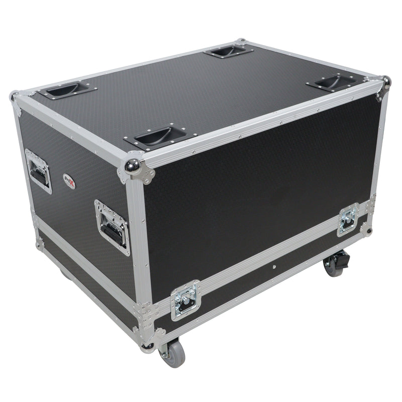 ProX XS-2X241817W Universal Speaker Monitors Stage w/Casters and Removable Lid Case
