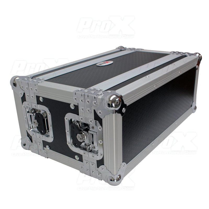 ProX X-4U7D 4U Deluxe Effects Rack 7" Deep Rail to Rail w/ Handle