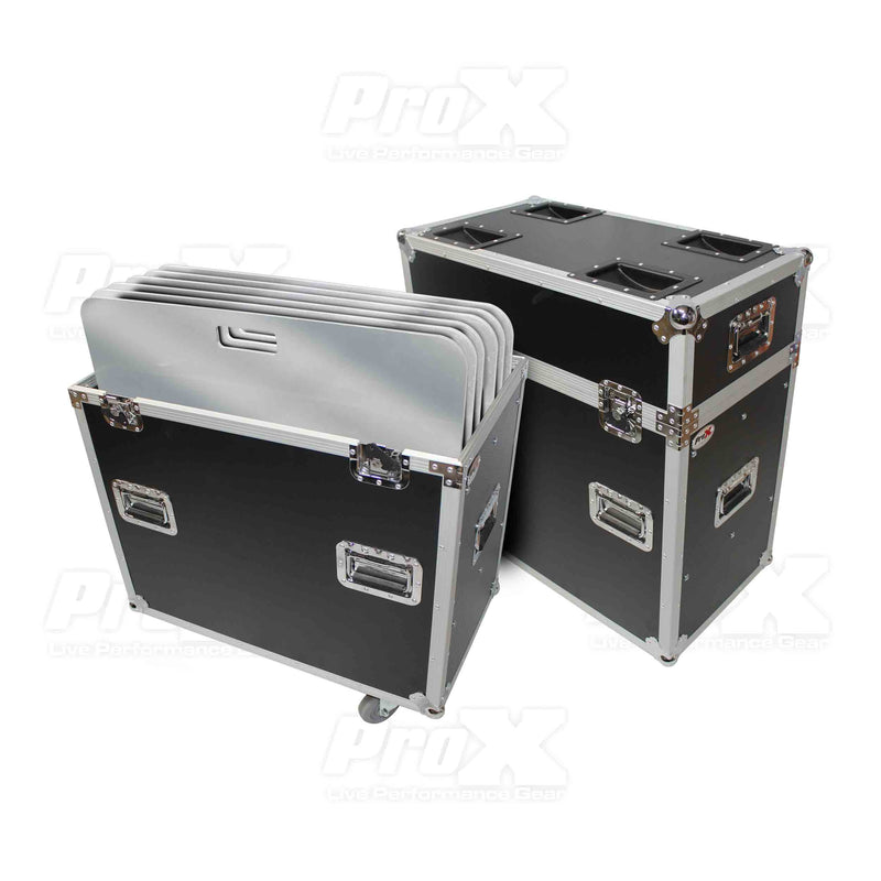 ProX XS-6XBP3030PACK Flight/Road Case With 6 Pieces 30" x 30" Aluminum Base Plate (Package)
