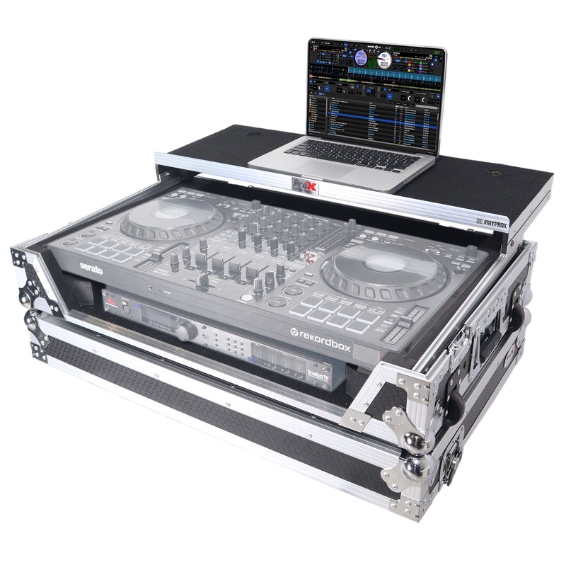 ProX XS-DDJFLX10WLT Flight Style Road Case For Pioneer DDJ-FLX10 DJ Controller