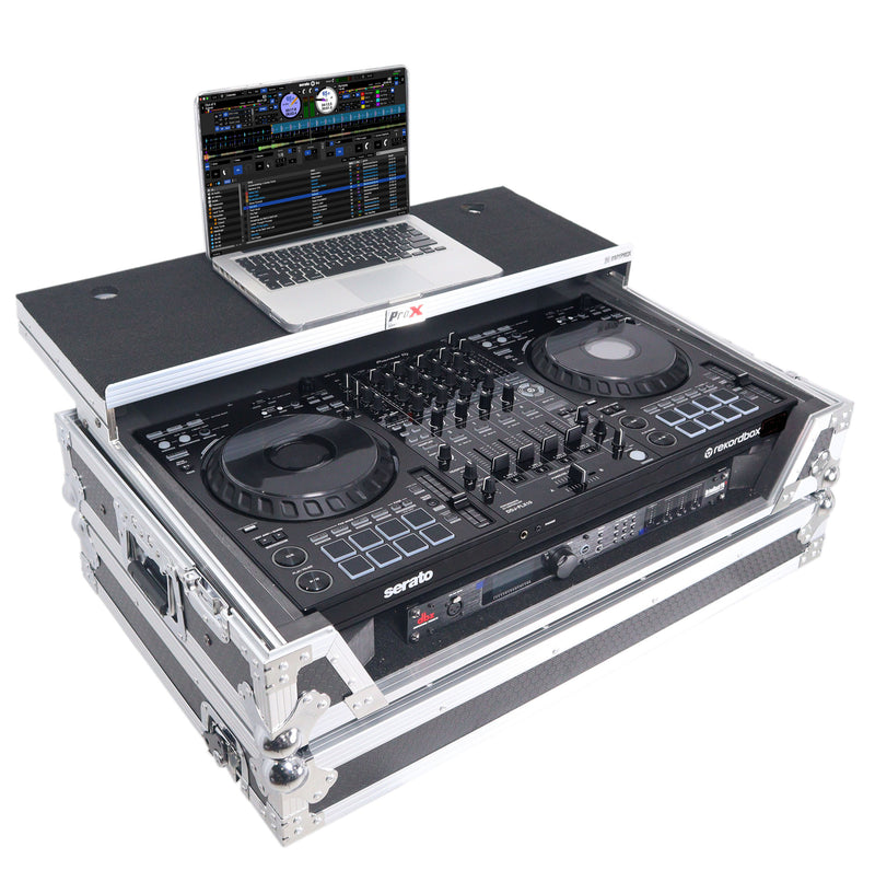 ProX XS-DDJFLX10WLT Flight Style Road Case For Pioneer DDJ-FLX10 DJ Controller