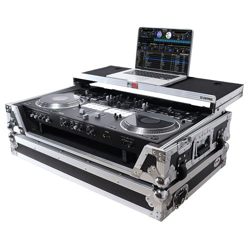 ProX XS-DDJREV7WLT ATA Style Flight Case for Pioneer DDJ-REV7 DJ Controller w/Laptop Shelf - Black Finish