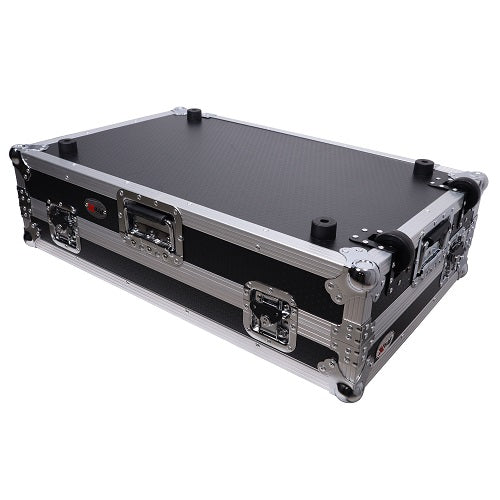 ProX XS-DDJREV7WLT Flight case style ATA pour contrôleur DJ Pioneer DDJ-REV7 avec étagère pour ordinateur portable - Finition noire