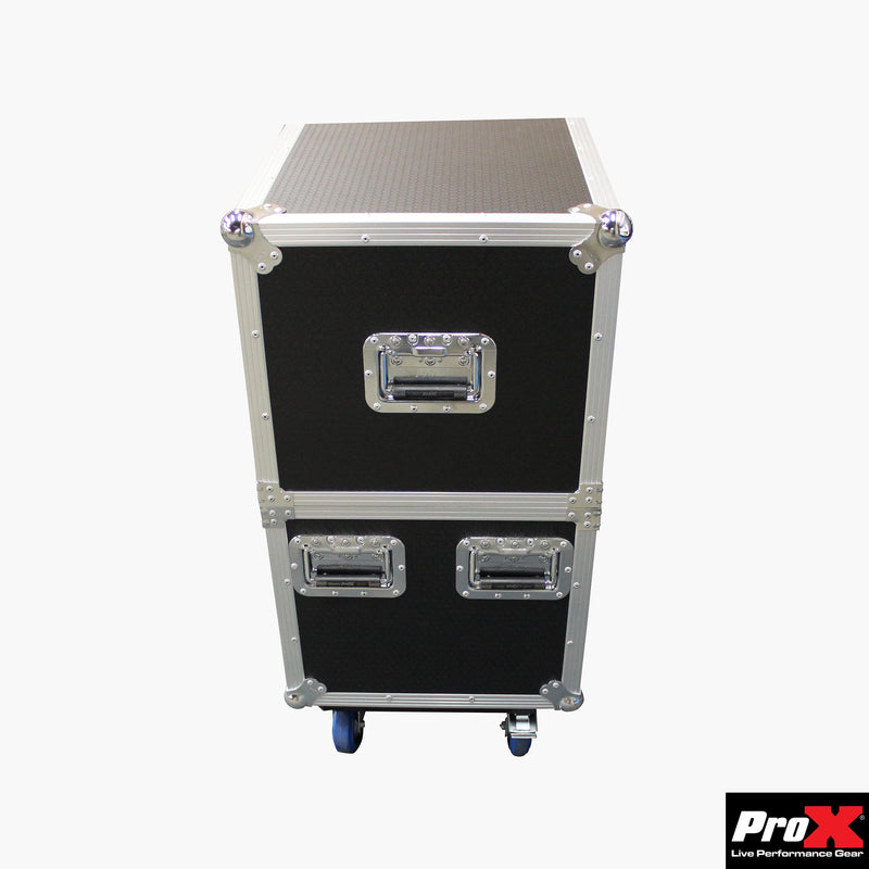 ProX XS-LCD4350WX2 LCD/LED/Plasma Road Case Holds Two 43"-50" TVs Adjustable Case W/4 Inch Casters