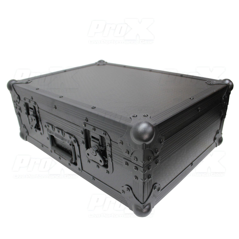 ProX XS-RANE12BL-MK2 Flight Case for Rane 12 Motorized DJ Control System (Black on Black)