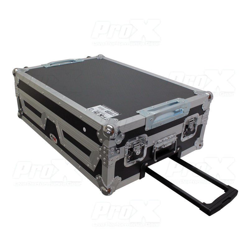 ProX XS-SCDM12W Single CD Player & 12" Mixer Case W/Low Profile Wheels and Retractable Handle